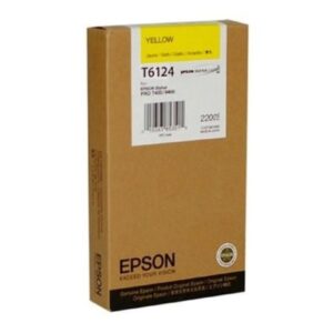 epson t6124 amarillo cartucho de tinta original c13t612400