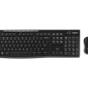 logitech mk270 pack inalambrico usb teclado multimedia + raton 1000dpi 3 botones uso ambidiestro color negro