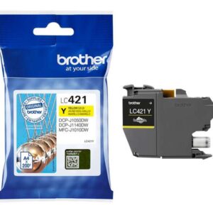 brother lc421 amarillo cartucho de tinta original lc421y