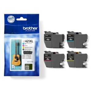 brother lc421xl pack de 4 cartuchos de tinta originales lc421xlval