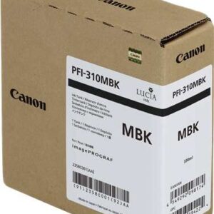 canon pfi310 negro mate cartucho de tinta original 2358c001