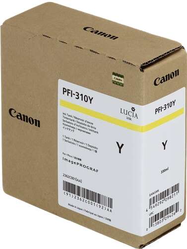 canon pfi310 amarillo cartucho de tinta original 2362c001