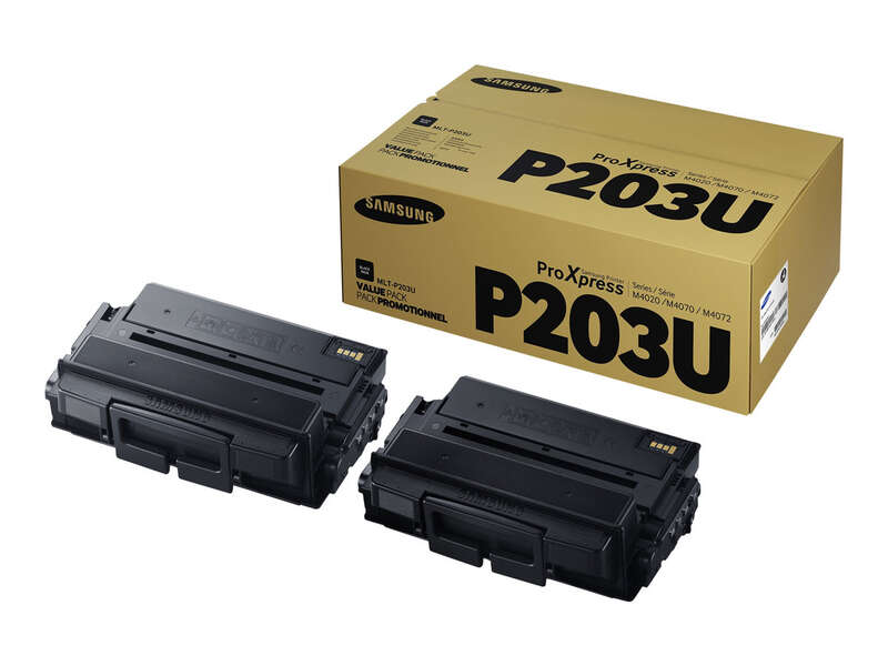 samsung mlt p203u negro pack de 2 cartuchos de toner originales sv123a