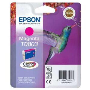 epson t0803 magenta cartucho de tinta original c13t08034011