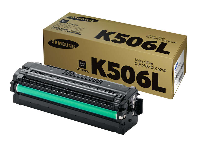 samsung clp680/clx6260 negro cartucho de toner original clt k506l/su171a