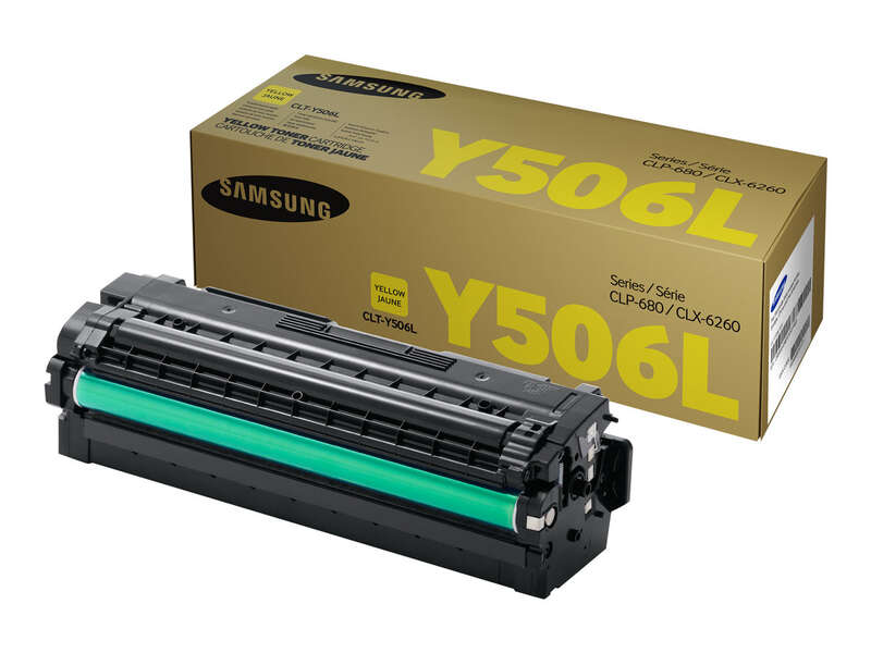 samsung clp680/clx6260 amarillo cartucho de toner original clt y506l/su515a