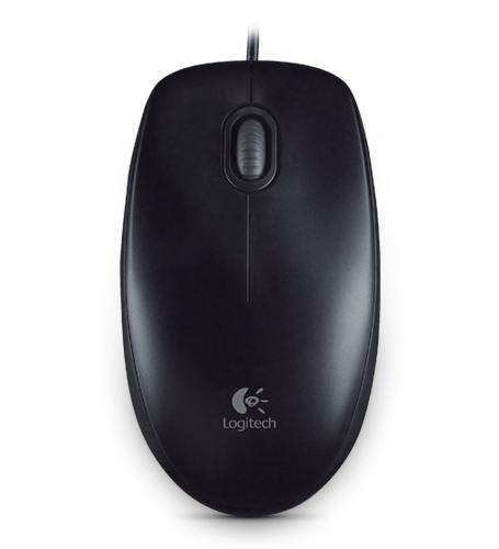 logitech b100 raton usb 800dpi 3 botones uso ambidiestro cable de 1.80m color negro