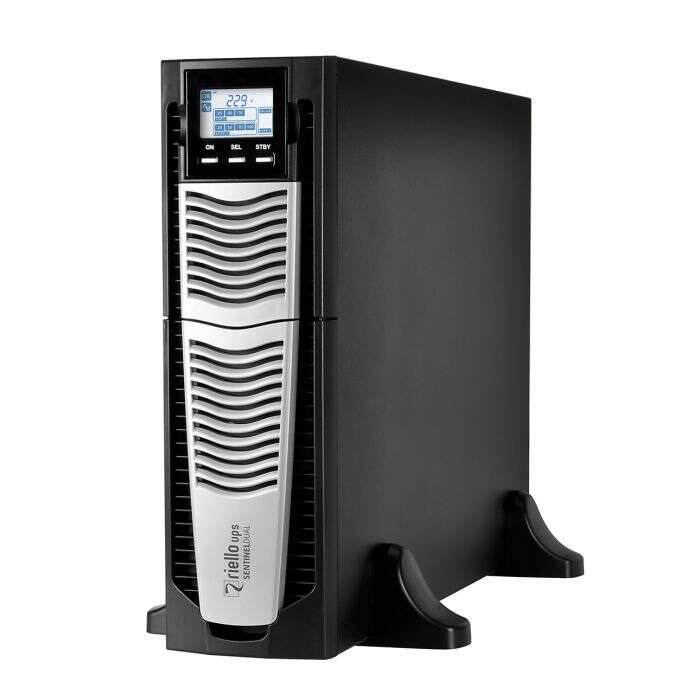 riello ups sentinel dual high power sai 6000va 6000w 8x iec 320, rs 232, usb montaje en rack 3u / externo