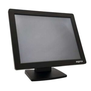 approx monitor tactil led 15" para tpv 1024 x 768 respuesta 5ms angulo de vision h 160º v 140º usb, vga vesa 75x75mm