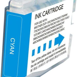 brother lc1000xl/lc970xl cyan cartucho de tinta generico reemplaza lc1000c/lc970c