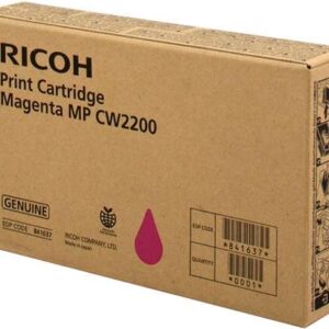 ricoh aficio mp cw2200sp magenta cartucho de tinta original 841637/mp cw2200m