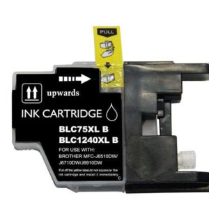 brother lc1240xl/lc1220xl/lc1280xl negro cartucho de tinta generico reemplaza lc1240bk/lc1220bk/lc1280xlbk