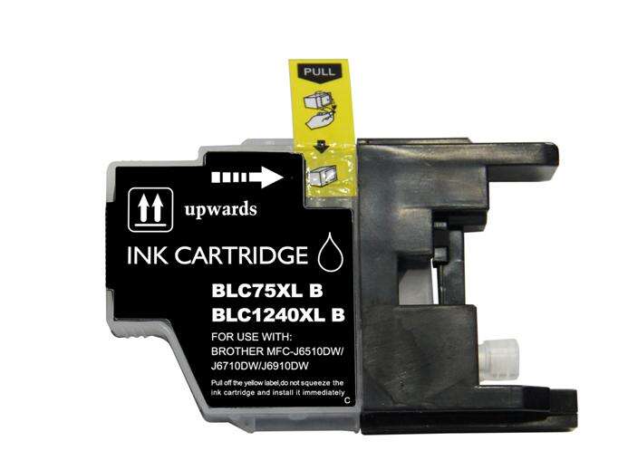 brother lc1240xl/lc1220xl/lc1280xl negro cartucho de tinta generico reemplaza lc1240bk/lc1220bk/lc1280xlbk