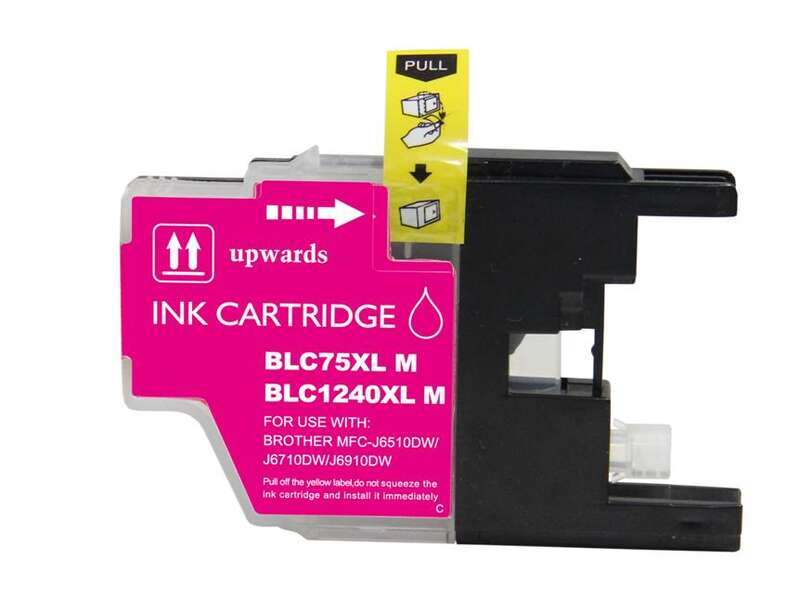 brother lc1240xl/lc1220xl/lc1280xl magenta cartucho de tinta generico reemplaza lc1240m/lc1220m/lc1280xlm