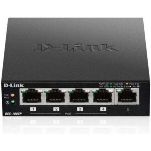 d link switch 5 puertos fast ethernet 1 puerto habilitado para poe