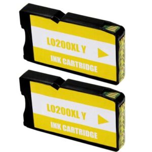 lexmark 200xl amarillo pack 2 cartuchos de tinta genericos reemplaza 14l0200