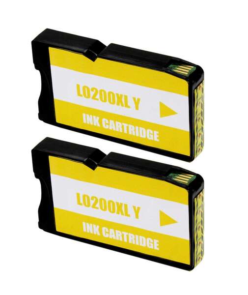 lexmark 200xl amarillo pack 2 cartuchos de tinta genericos reemplaza 14l0200