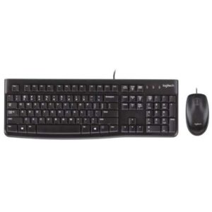logitech mk120 pack usb teclado + raton 1000dpi 3 botones uso ambidiestro portugues