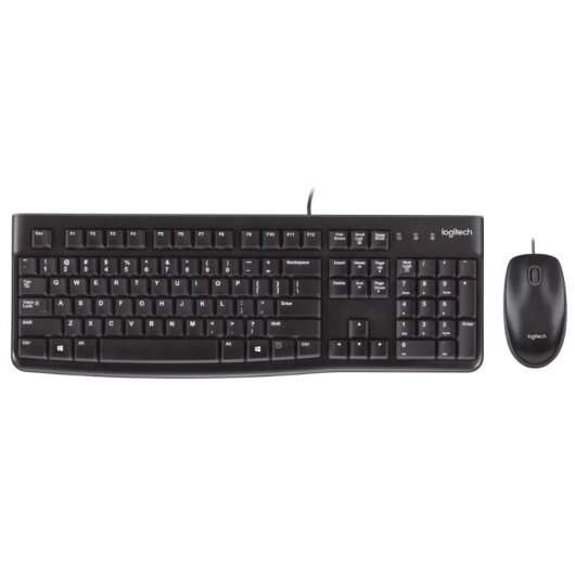 logitech mk120 pack usb teclado + raton 1000dpi 3 botones uso ambidiestro portugues