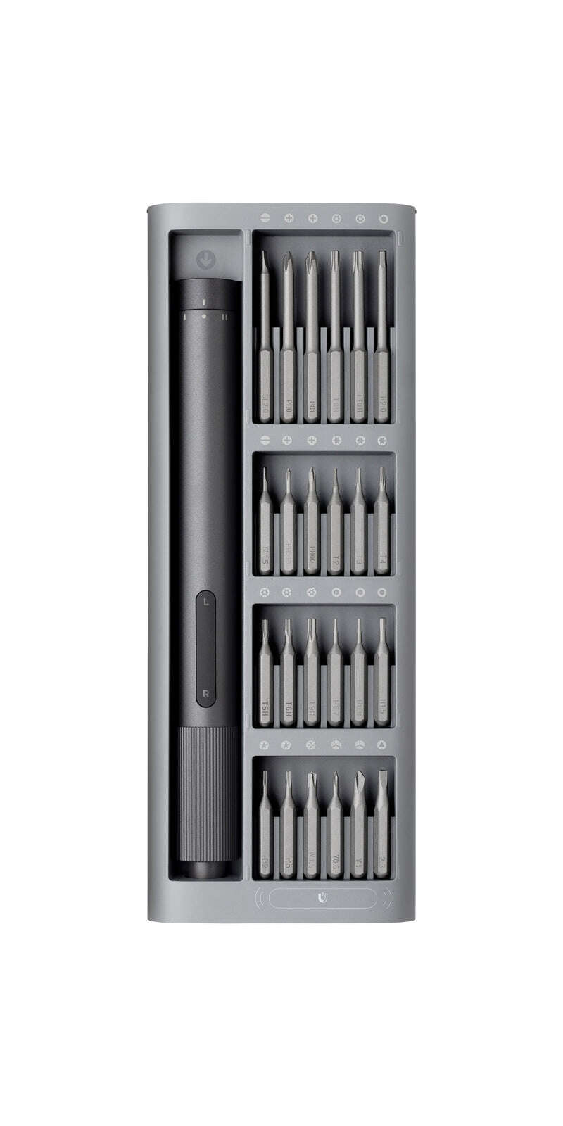 xiaomi mi electric precision screwdriver destornillador electrico de precision usb c 2 velocidades 24 puntas de destornillador contenedor de almacenamiento magnetico
