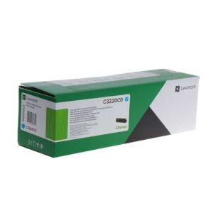 lexmark c3324/c3326/mc3224/mc3326/mc3426 cyan cartucho de toner original c3220c0/c320020