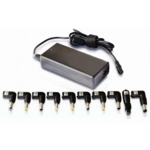 leotec cargador universal automatico para portatil 90w 10 conectores diferentes