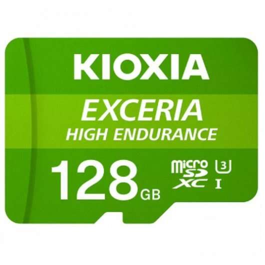 kioxia exceria high endurance tarjeta micro sdxc 128gb uhs i v30 clase 10 con adaptador