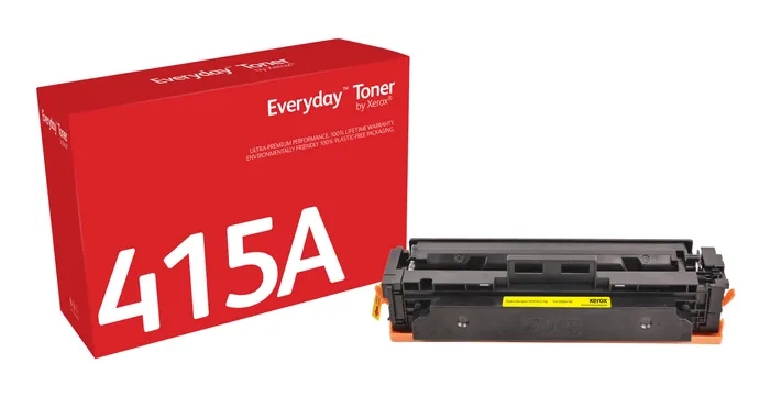 xerox everyday hp w2032a amarillo cartucho de toner generico reemplaza 415a