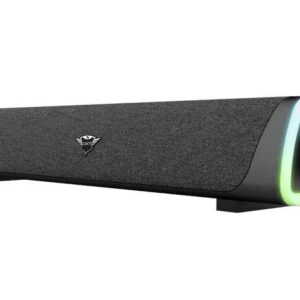 trust gaming gxt 620 axon barra de sonido usb 12w iluminacion rgb usb, jack 3.5mm