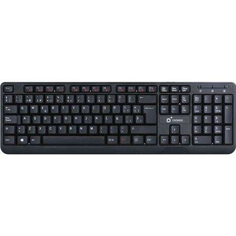 cromad t50 teclado multimedia usb teclas fn + multimedia diseño extrafino y tacto suave