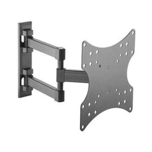 cromad soporte de pared con brazo articulado para tv de 23" 42" giratorio, inclinable y extensible peso max 20kg vesa 200x200mm