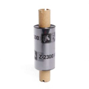 zebra zipship 2300 pack de 12 cintas de transferencia termica original cintas de cera nucleo 12.7mm, ancho 64mm, longitud 74m