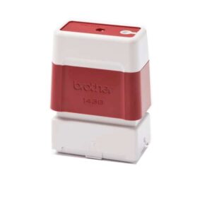 brother pr1438r6p pack de 6 monturas de sellos originales 14x38mm color rojo