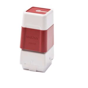 brother pr2020r6p pack de 6 monturas de sellos originales 20x20mm color rojo