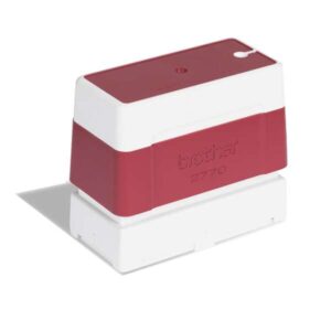 brother pr2770r6p pack de 6 monturas de sellos originales 27x70mm color rojo