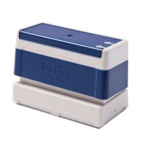 brother pr4090e6p pack de 6 monturas de sellos originales 40x90mm color azul