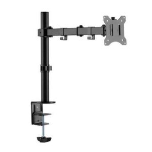 cromad soporte de mesa con brazo articulado para monitor de 13" 32" giratorio, inclinable y extensible gestion de cables peso max 8kg vesa 100x100mm