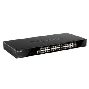 d link switch gestionado 24 puertos giga + 2 puertos 10g + 2 puertos sfp