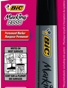 bic marking 2000 ecolutions rotulador permanente tinta con base de alcohol ecologico secado rapido color negro