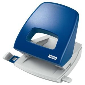 petrus 85 taladro perforador hasta 25 hojas marcas de formato facil vaciado punzones 5.5mm color azul