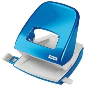 petrus 62 wow taladro perforador hasta 30 hojas marcas de formato punzones 5.5mm color azul