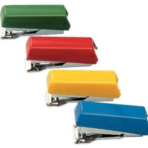 petrus 202 grapadora bambina + 1 caja de grapas 202 hasta 5 hojas longitud 5cm colores surtidos