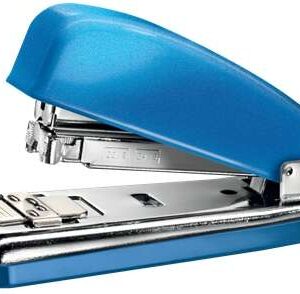 petrus 226 wow grapadora metalica + caja de 200 grapas hasta 30 hojas grapado cerrado, abierto y clavado color azul metalizado