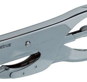 petrus 222 grapadora de tenaza hasta 40 hojas grapado cerrado y abierto diseño ergonomico color cromado