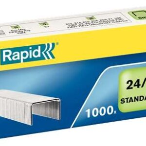 rapid caja de 1000 grapas 24/6 confort grapa hasta 20 hojas alambre flexible