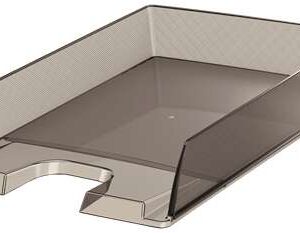esselte europost bandeja portadocumentos plastico transparente formato vertical a4 color fume transparente