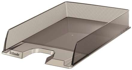 esselte europost bandeja portadocumentos plastico transparente formato vertical a4 color fume transparente