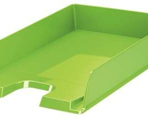 esselte europost vivida bandeja portadocumentos formato vertical a4 espacio para etiqueta identificativa color verde