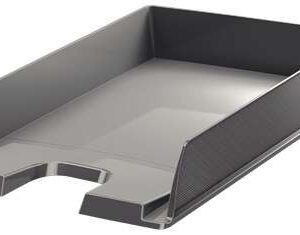 esselte europost bandeja portadocumentos formato vertical a4 espacio para etiqueta identificativa color gris