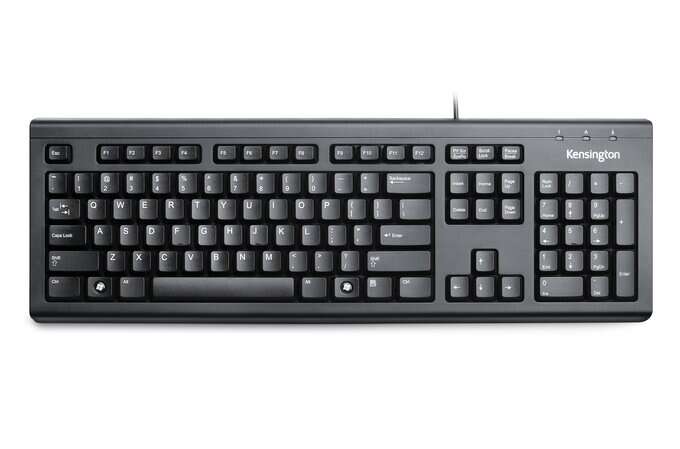kensington value teclado de membrana usb teclas tacto sensible cable de 1.50m